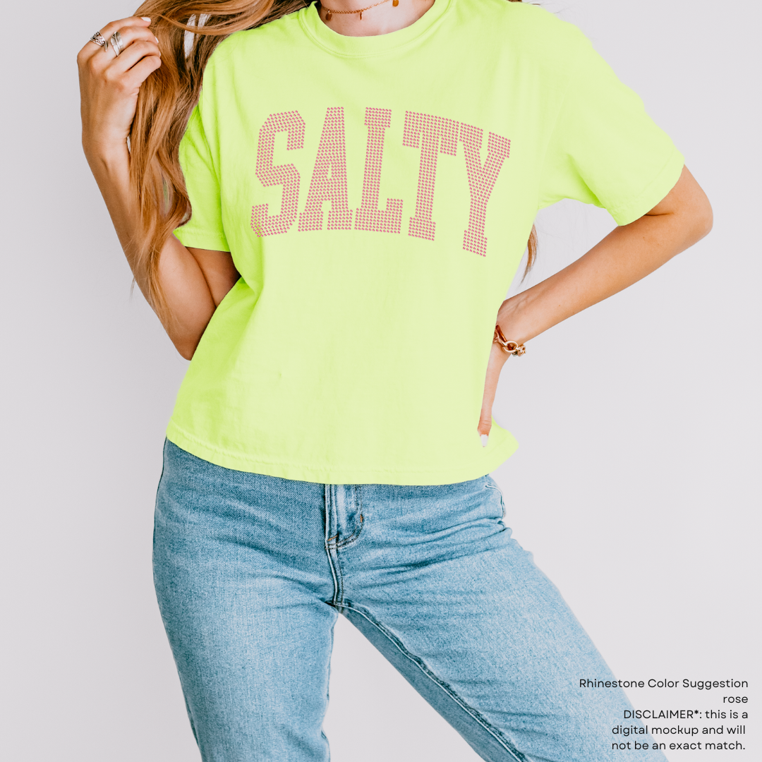 Salty Arched RHINESTONE TRANSFER