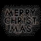 Merry Christmas Scatter RHINESTONE TRANSFER