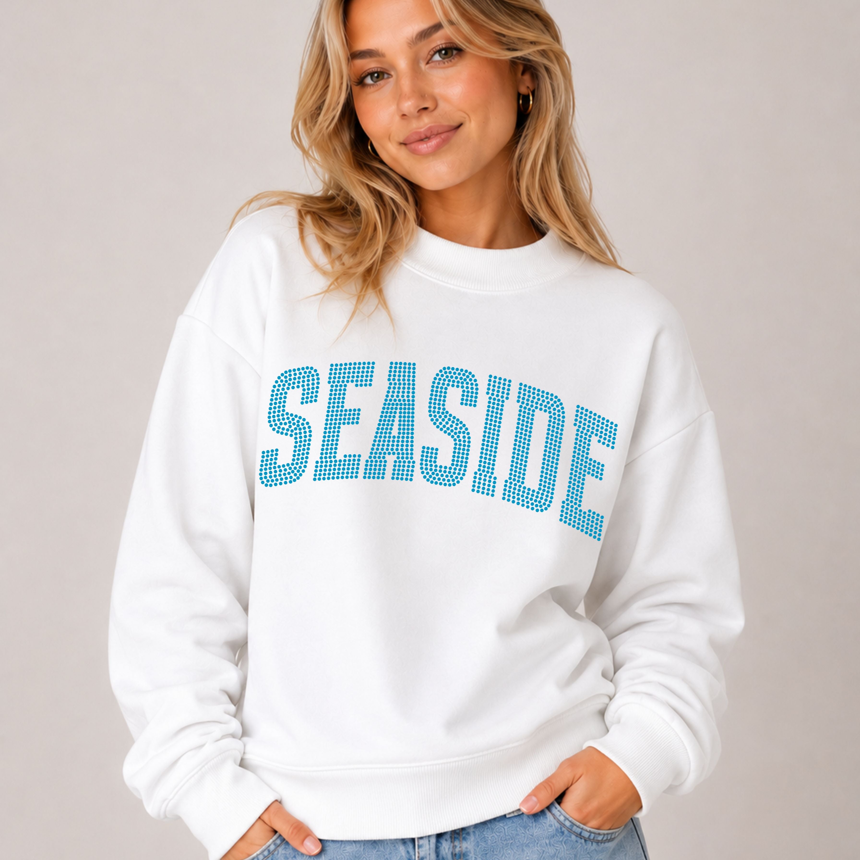 READY TO SHIP //  Seaside Arched SPANGLE TRANSFER c. 109