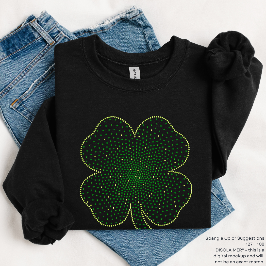 MADE TO ORDER // Shamrock Inside Scatter SPANGLE TRANSFER c. 127 + 108