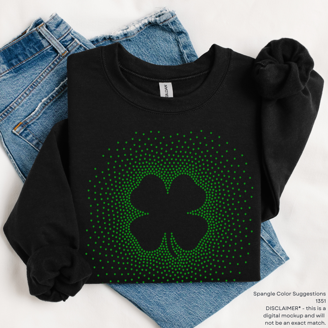 MADE TO ORDER // Shamrock Scatter SPANGLE TRANSFER c. 1351