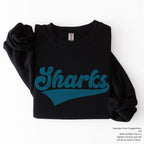 Sharks Baseball Style SPANGLE TRANSFER