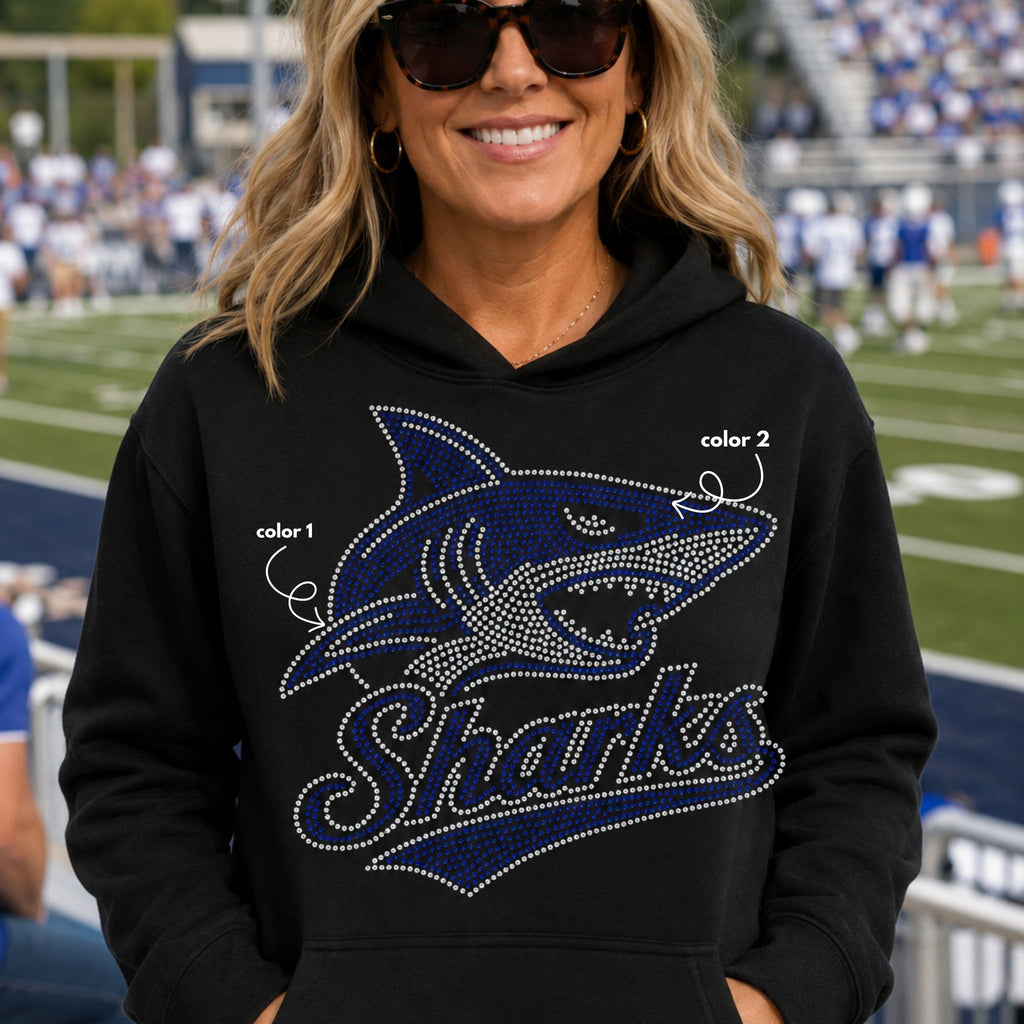 Sharks School Spirit SPANGLE TRANSFER