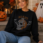 Skull Night Candle SPANGLES TRANSFER