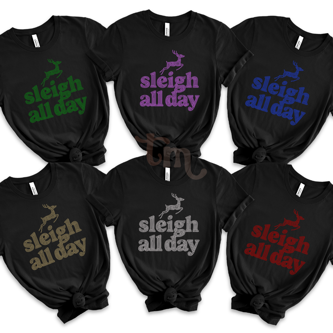 Sleigh All Day SPANGLES TRANSFER