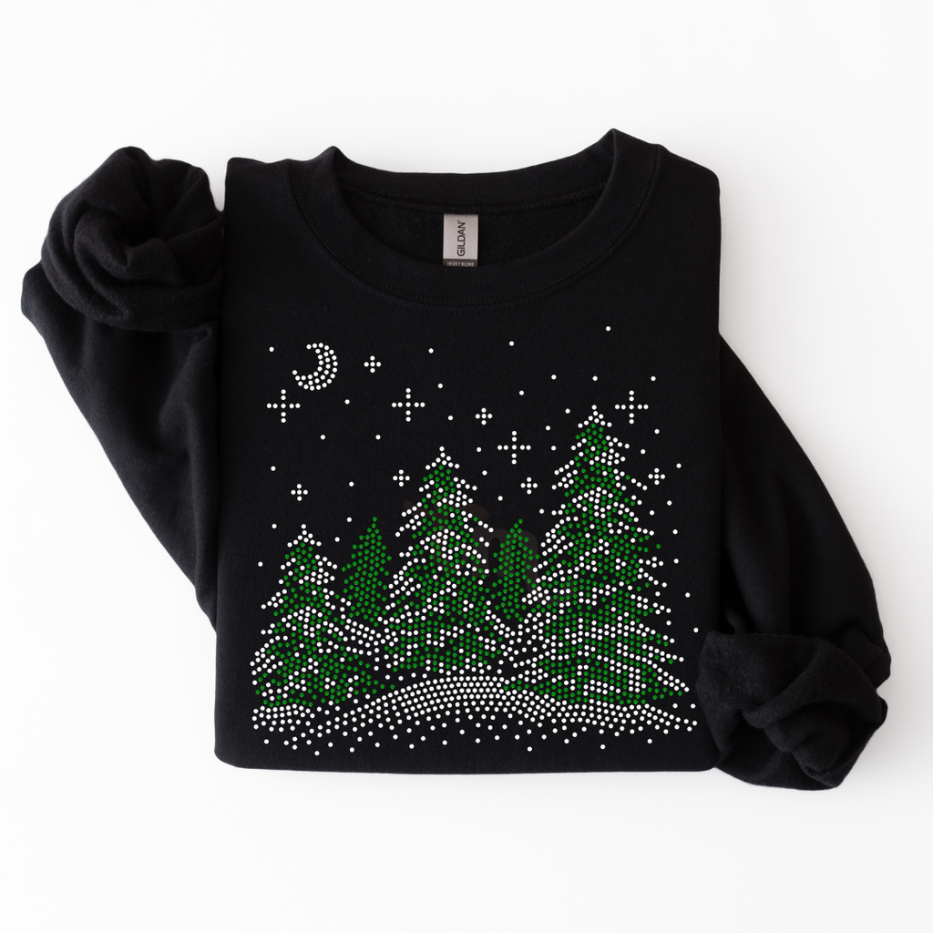 Snowy Christmas Trees SPANGLES TRANSFER