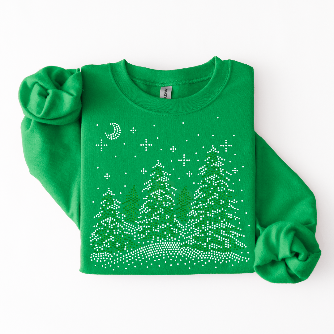 Snowy Christmas Trees SPANGLES TRANSFER