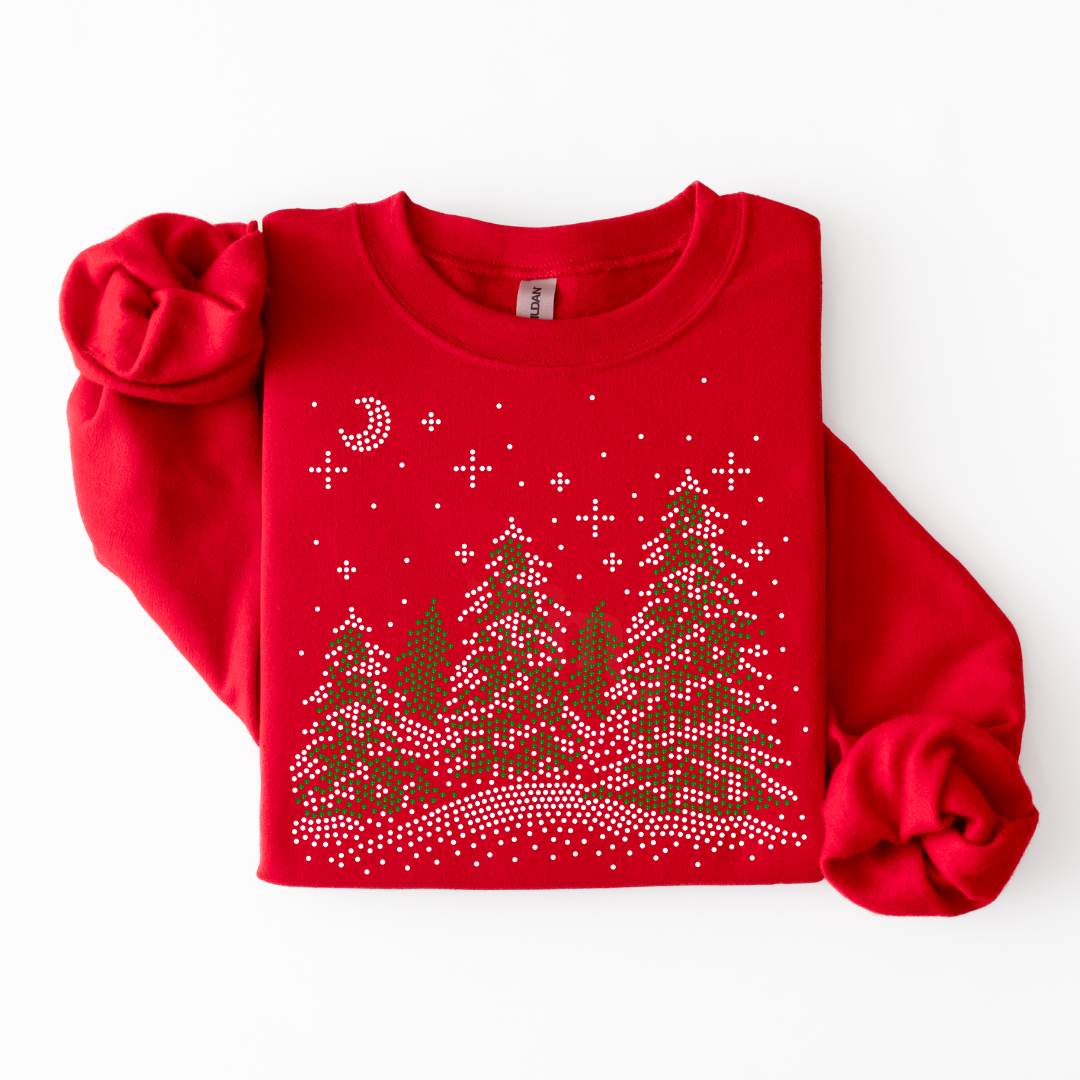 Snowy Christmas Trees SPANGLES TRANSFER