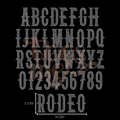 Semi Custom Spangle Transfer - Western Font