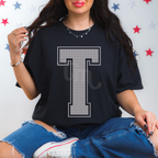 Custom SPANGLE Text SPANGLE Transfer - 11.5" BIG Letters- One Color