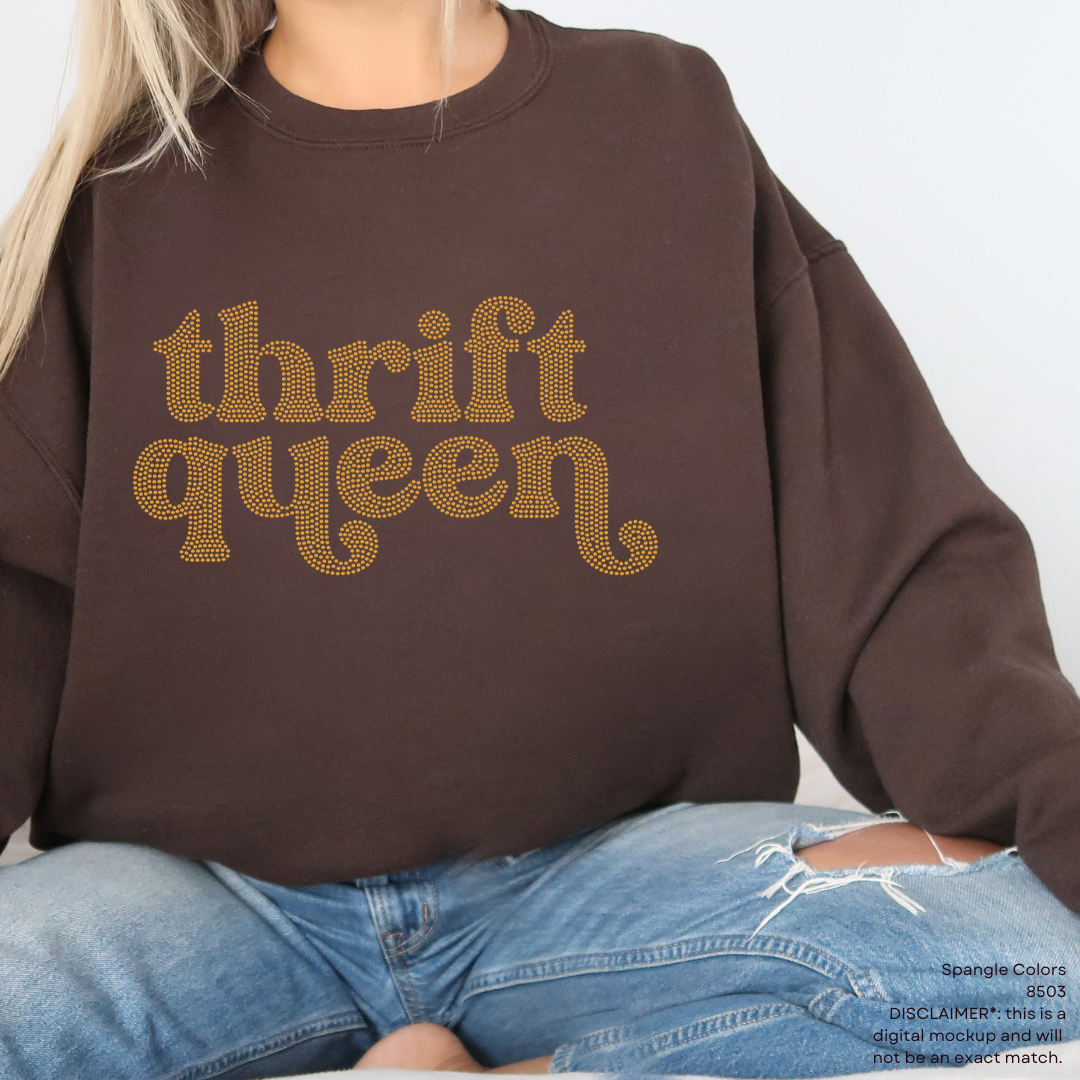 Thrift Queen SPANGLES TRANSFER
