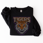 Tigers with Mascot and Outline SPANGLE TRANSER