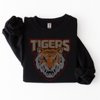 Tigers with Mascot and Outline SPANGLE TRANSER