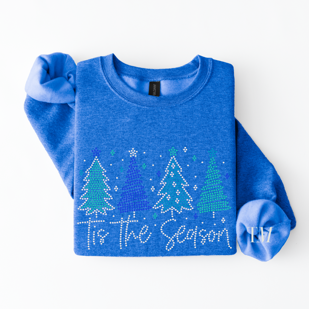 Tis the Season Christmas Trees SPANGLES TRANSFER