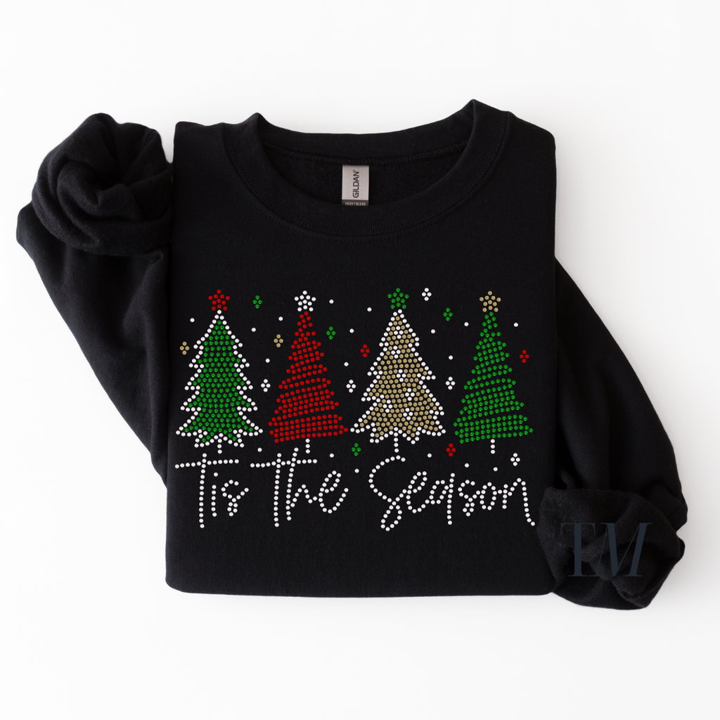 Tis the Season Christmas Trees SPANGLES TRANSFER