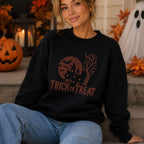 READY TO SHIP // Trick or Treat Haunted House RHINESTONE TRANSFER c. fireclouds