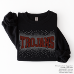 Trojans Arched Scatter RHINESTONE TRANSFER