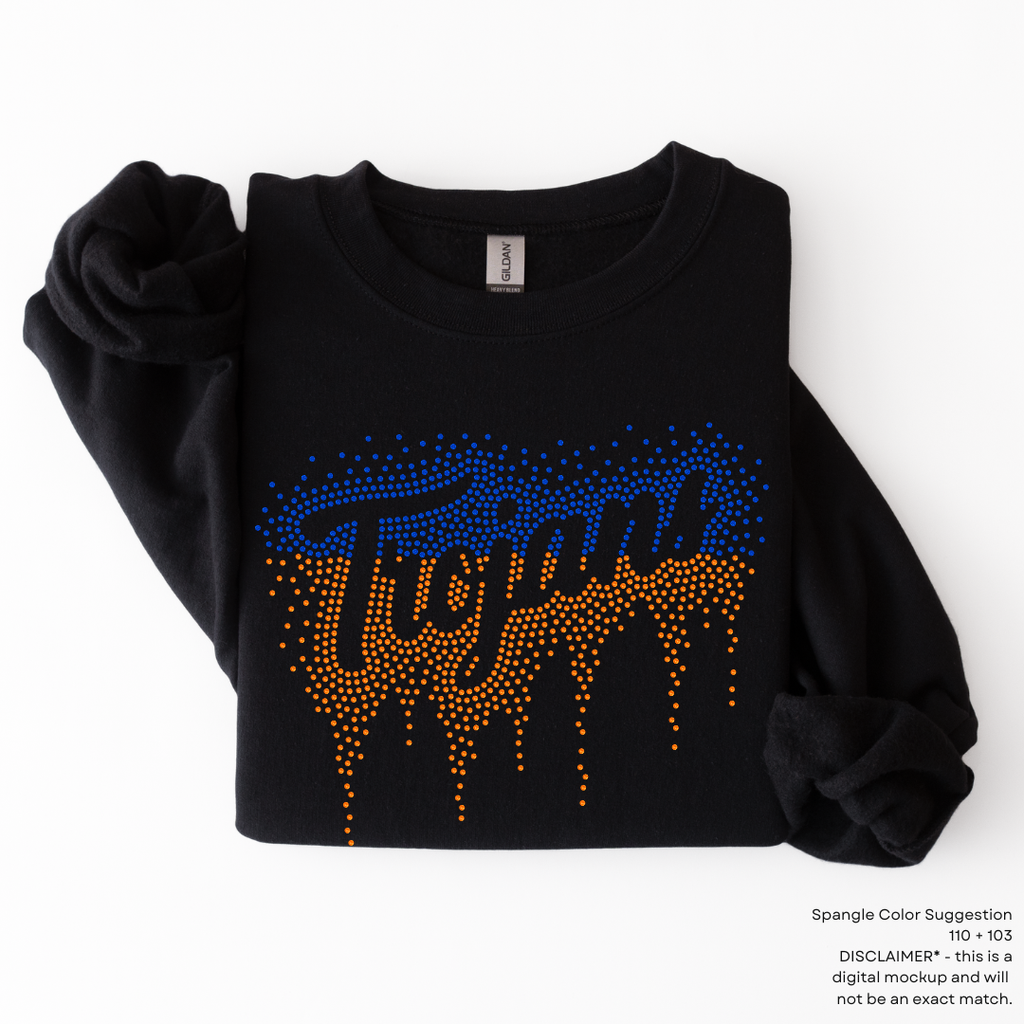 Trojans Ombre Drip SPANGLE TRANSFER
