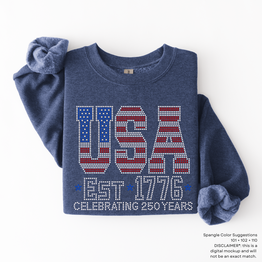 USA Est. 1776 SPANGLE TRANSFER