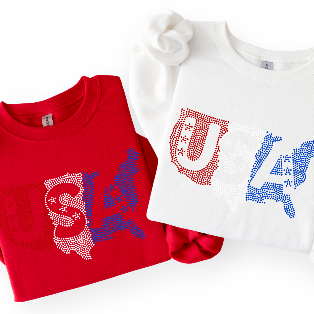 USA Map SPANGLE TRANSFER