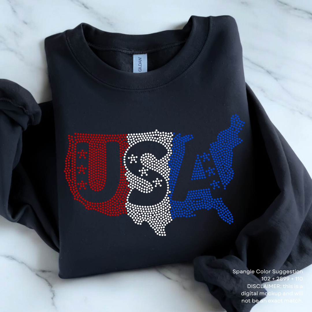 USA Map SPANGLE TRANSFER