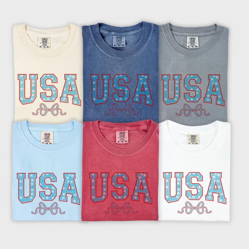 USA w/ Bow SPANGLE TRANSFER
