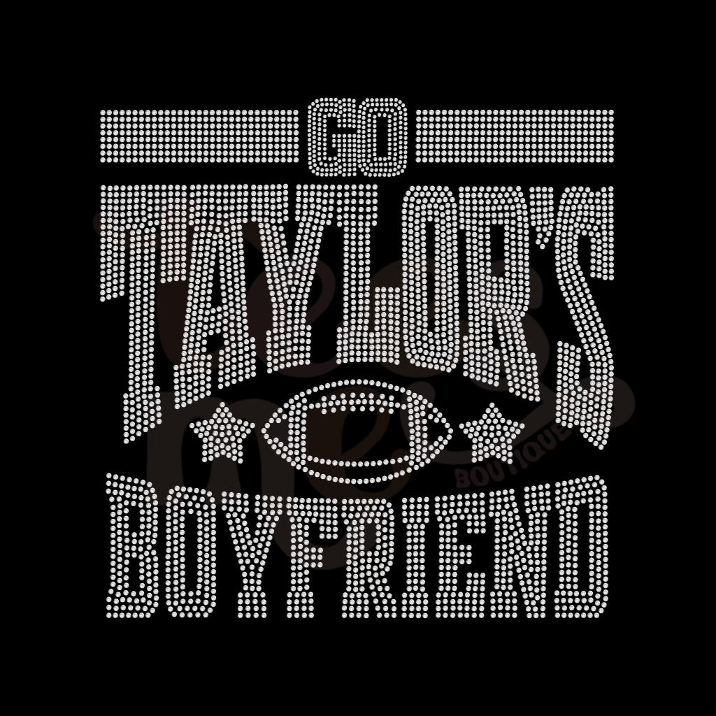 Go Taylor's Boyfriend 7-10 TAT RHINESTONE TRANSFER