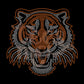 Tiger Head RHINESTONE TRANSFER