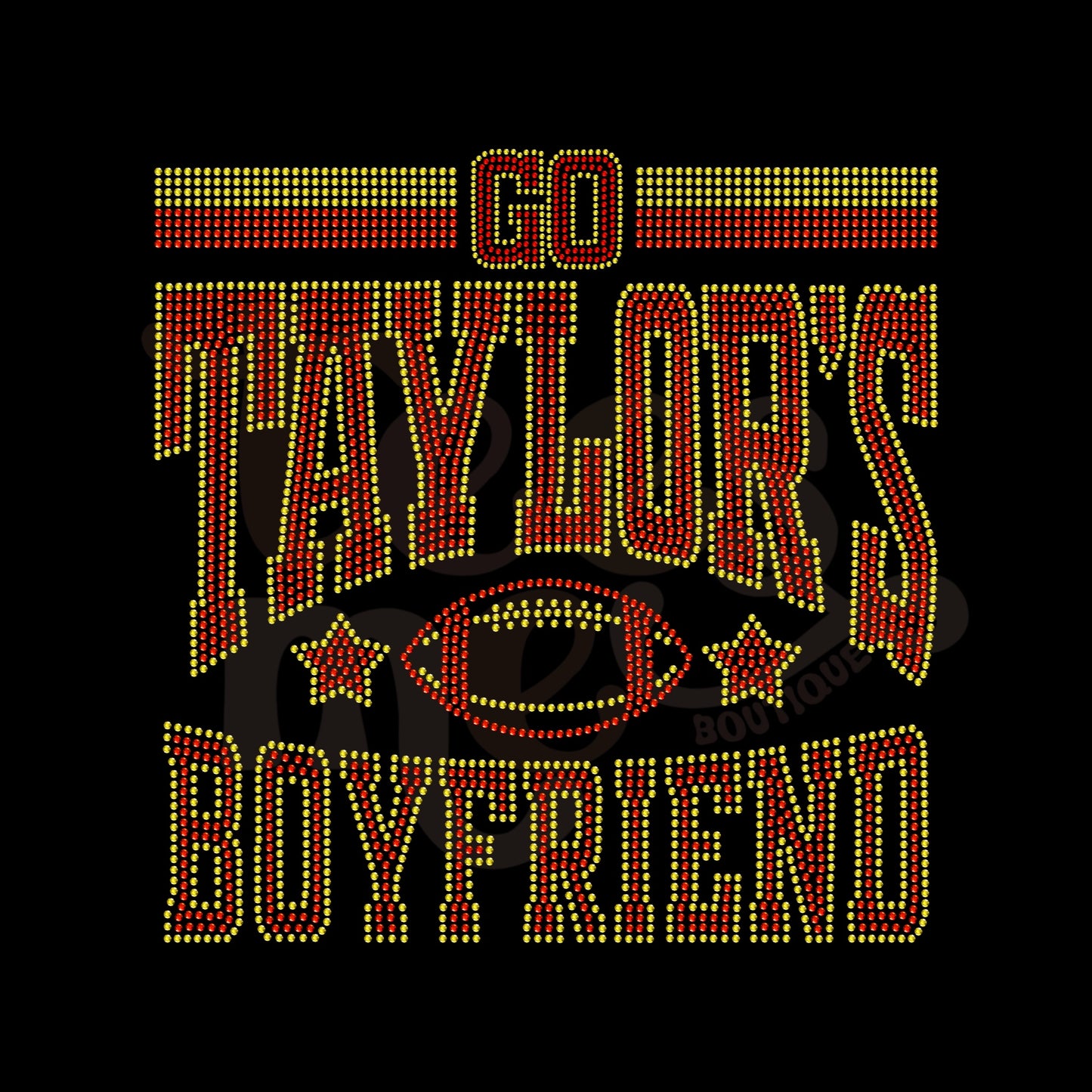 Go Taylor's Boyfriend 7-10 TAT RHINESTONE TRANSFER