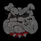 Bulldog Mascot SS16 RHINESTONE TRANSFER