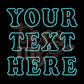 Custom Rhinestone Text COLORED Rhinestone Transfer - SS10 Cheer Font