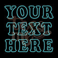 Custom Rhinestone Text COLORED Rhinestone Transfer - SS10 Cheer Font