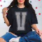 Custom SPANGLE Text SPANGLE Transfer - 11.5" BIG Letters- One Color