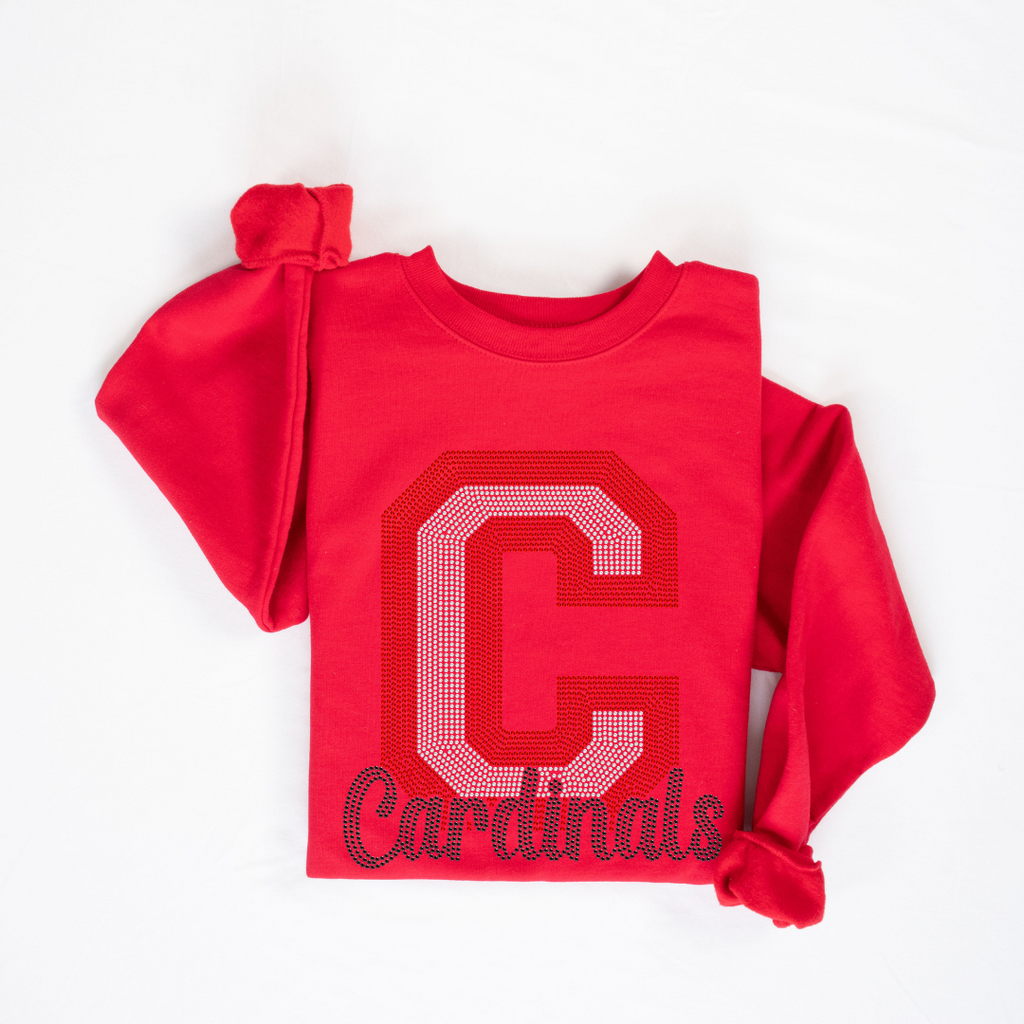 Varsity Cardinals C RHINESTONE TRANSFER