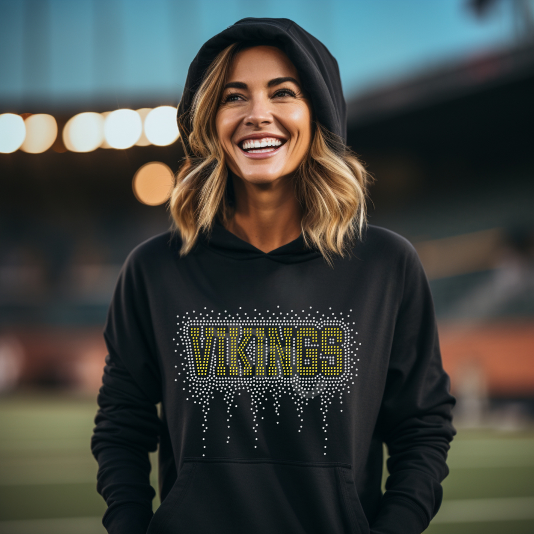 Vikings Athletic Drip RHINESTONE TRANSFER
