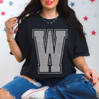 Custom SPANGLE Text SPANGLE Transfer - 11.5" BIG Letters- One Color