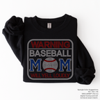 READY TO SHIP // Warning Baseball Mom SPANGLE TRANSFER c. 101 + 102 + 110