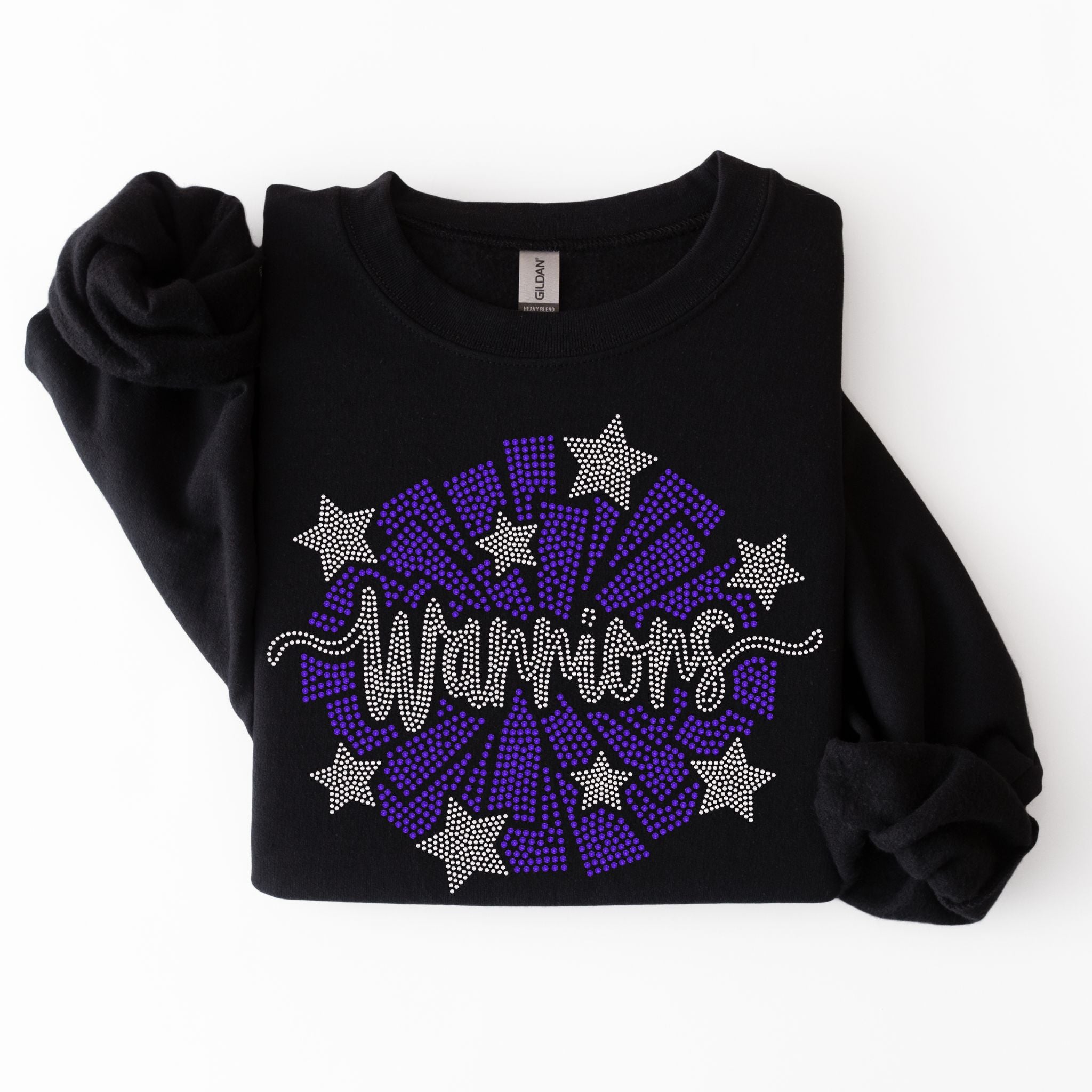 Warriors Cheer Pom SPANGLE TRANSFER
