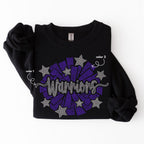Warriors Cheer Pom SPANGLE TRANSFER
