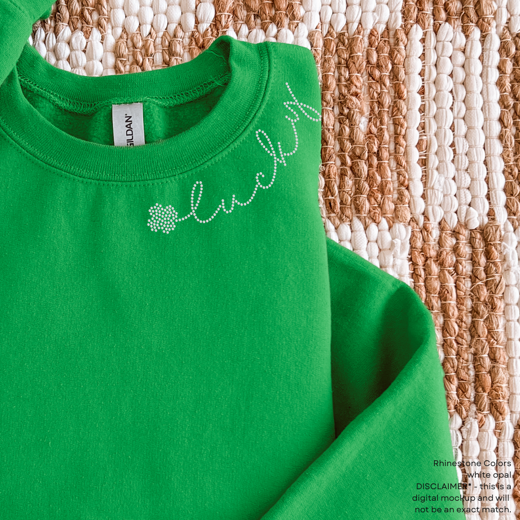 Lucky Clover Collar SHEET OF 4 SPANGLES TRANSFER