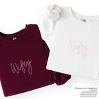 Wifey Handwritten Font RHINESTONE TRANSFER