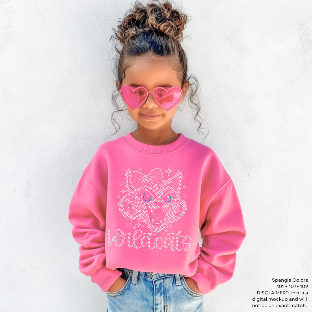 READY TO SHIP // Wildcats Girl SPANGLE TRANSFER c. 101 + 107 + 109