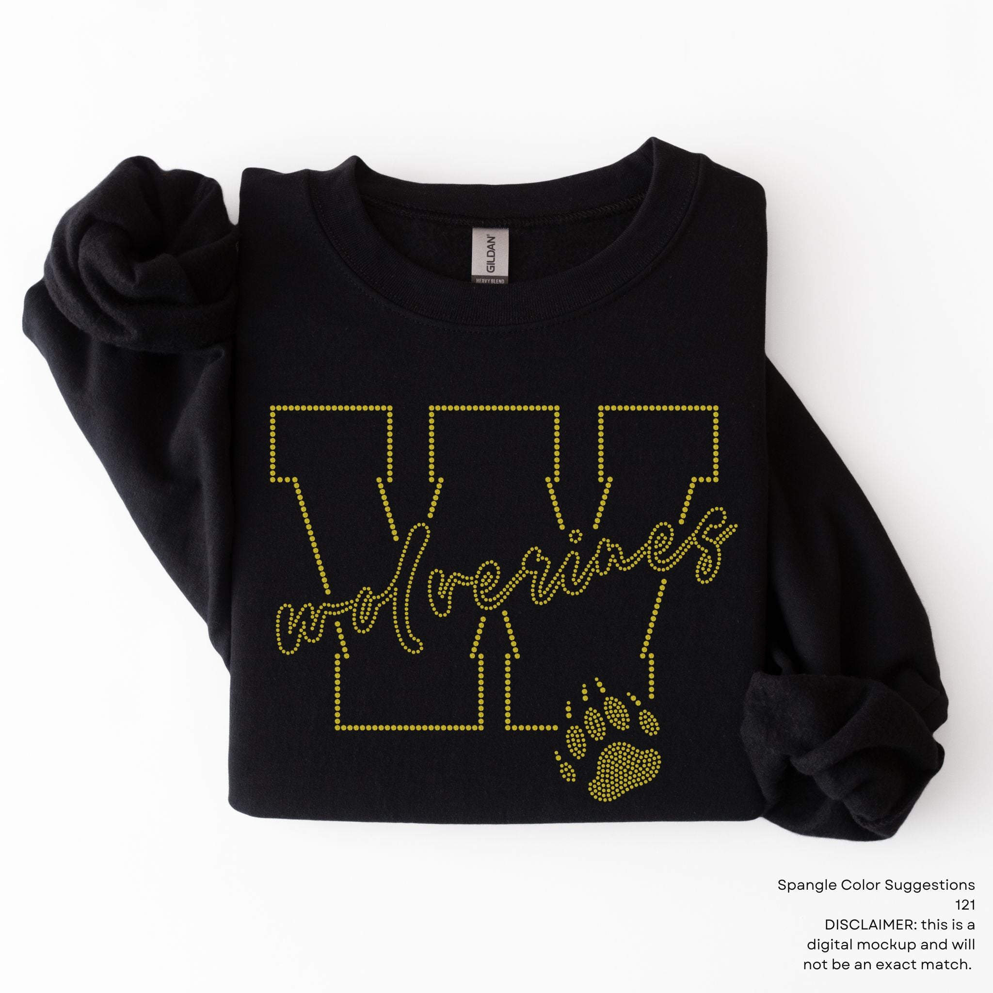 Wolverines Team Mascot SPANGLE TRANSFER