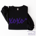 XOXO Script with Heart SPANGLE TRANSFER