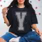 Custom SPANGLE Text SPANGLE Transfer - 11.5" BIG Letters- One Color
