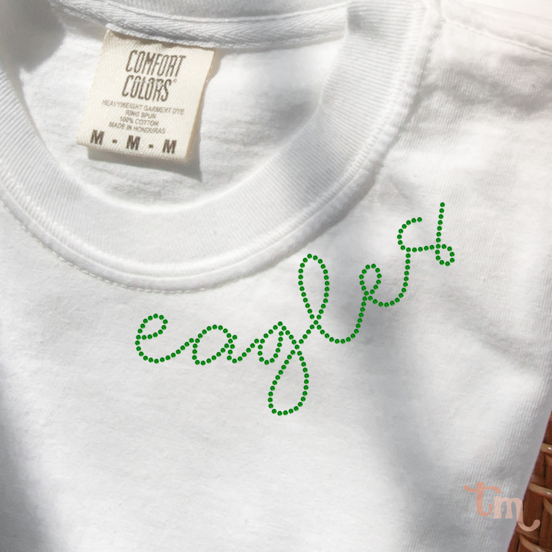 Eagles Collar SHEET OF FOUR SPANGLE TRANSFER