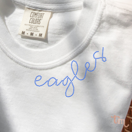 Eagles Collar SHEET OF FOUR RHINESTONE TRANSFER