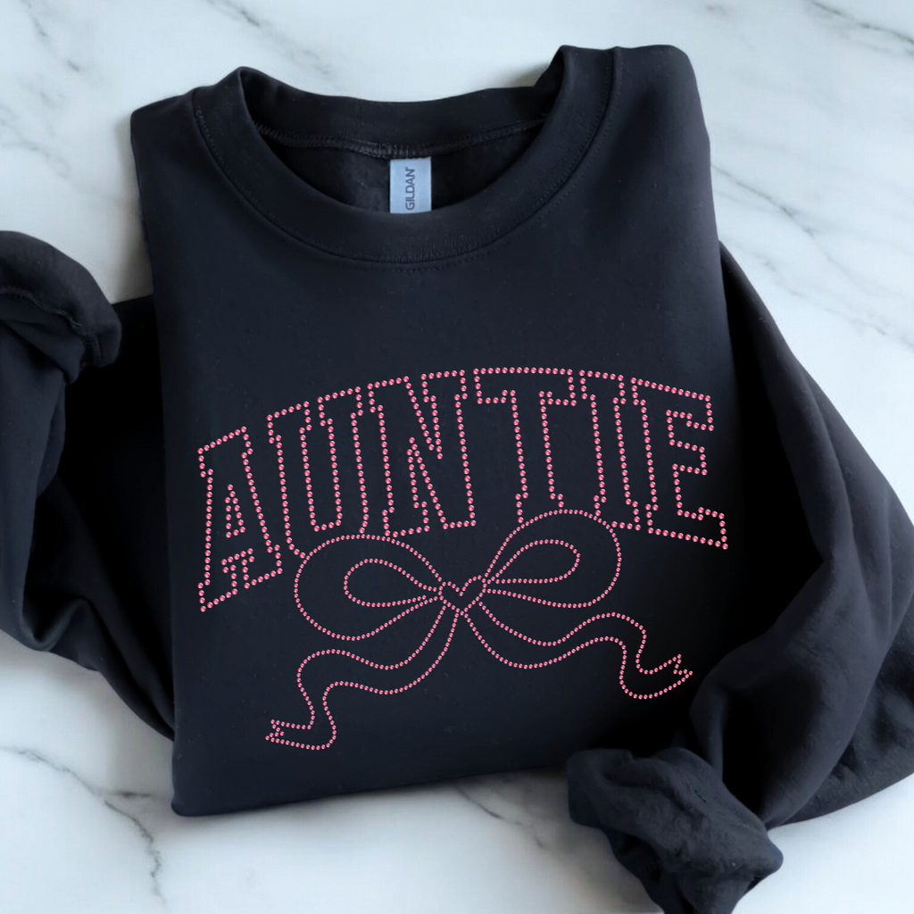 Auntie Bow RHINESTONE TRANSFER