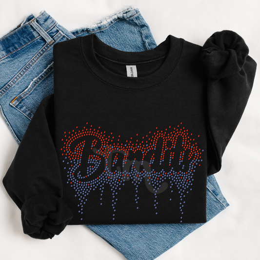 Bandits Ombre Drip RHINESTONE TRANSFER