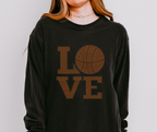 Love Basketball RHINESTONE TRANSFER